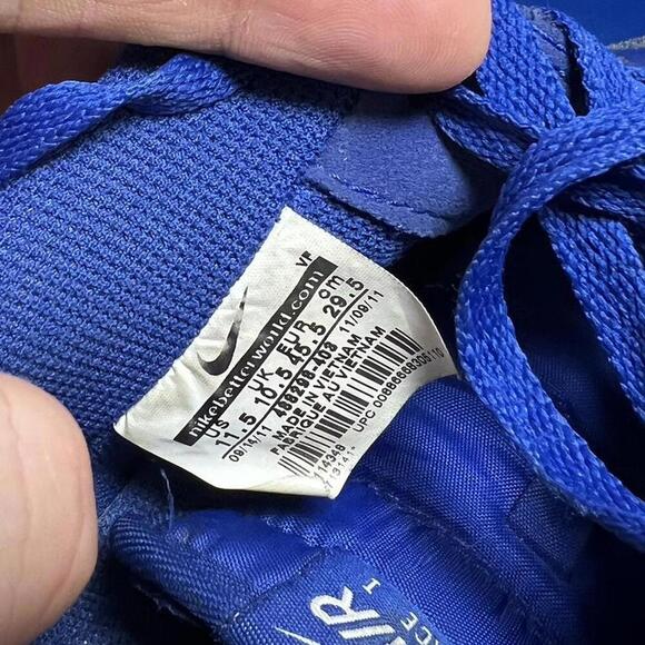 Nike Air Force 1 Sneakers - Blue & Black - Classic 11.5 - Picture 8 of 8